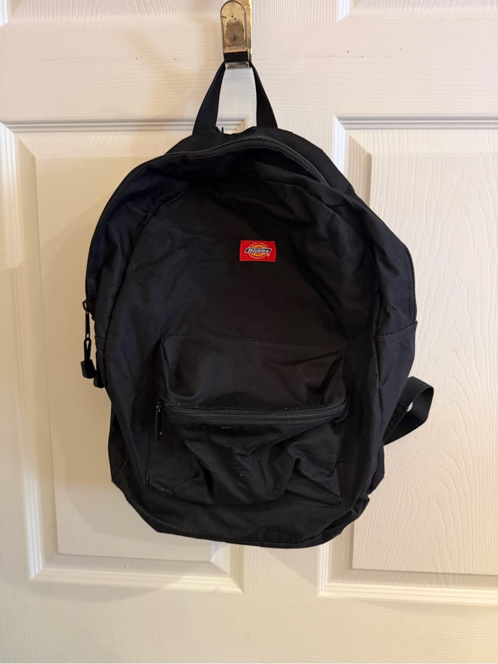 Dickies Black Classic Backpack with Front Pocket